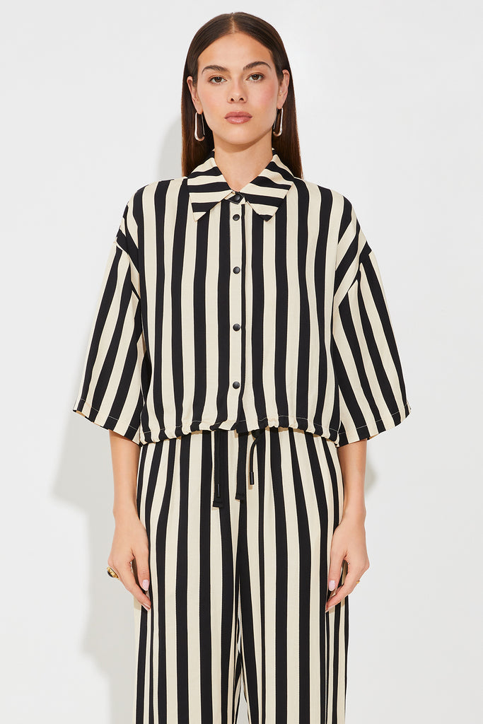 Lucie Blouse boutonnée à rayures Suncoo Québec, Canada