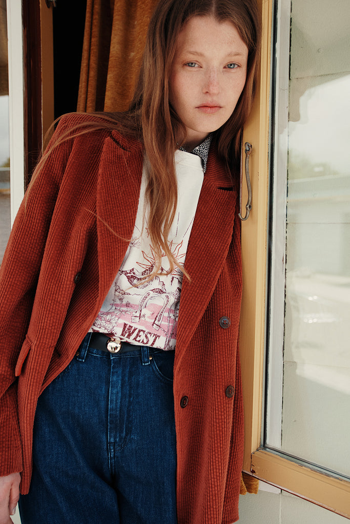 T-shirt oversize coton écru