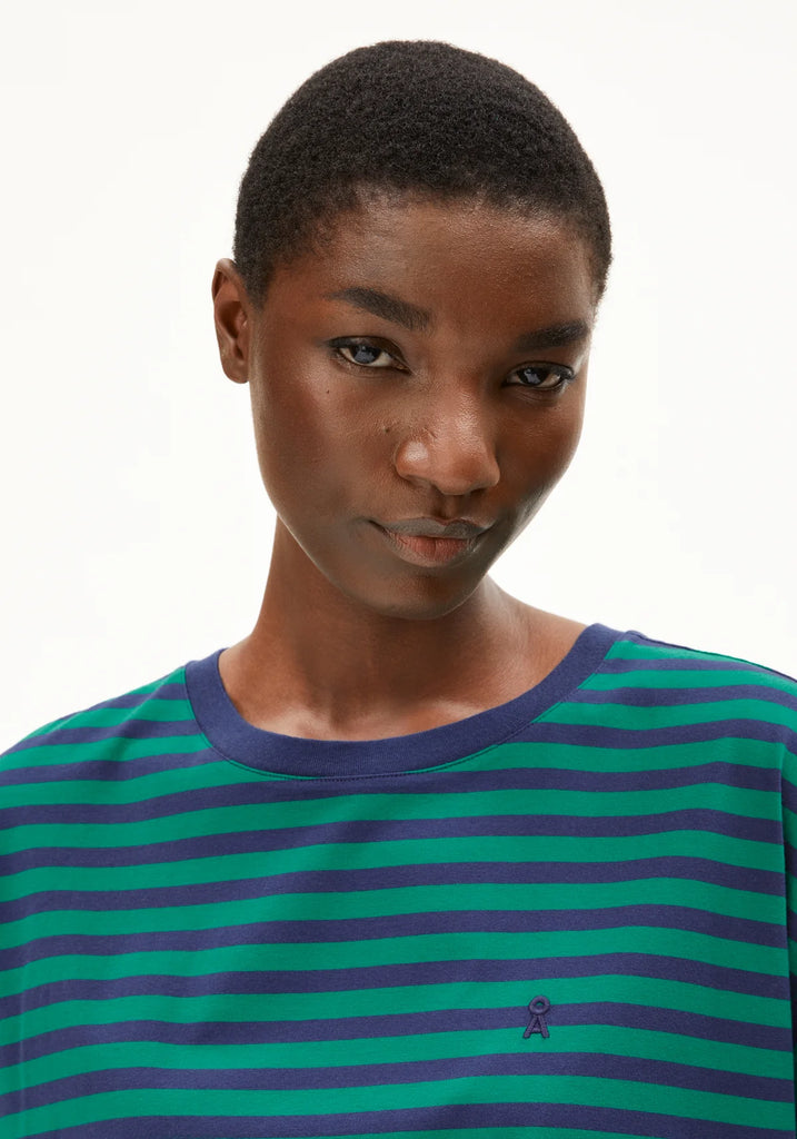 Idaara stripes - emerald green / blue noon Québec Canada