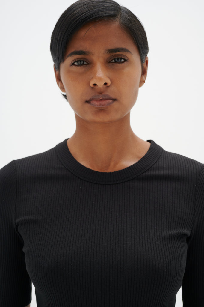 Haut Dagna col rond noir InWear Québec Canada