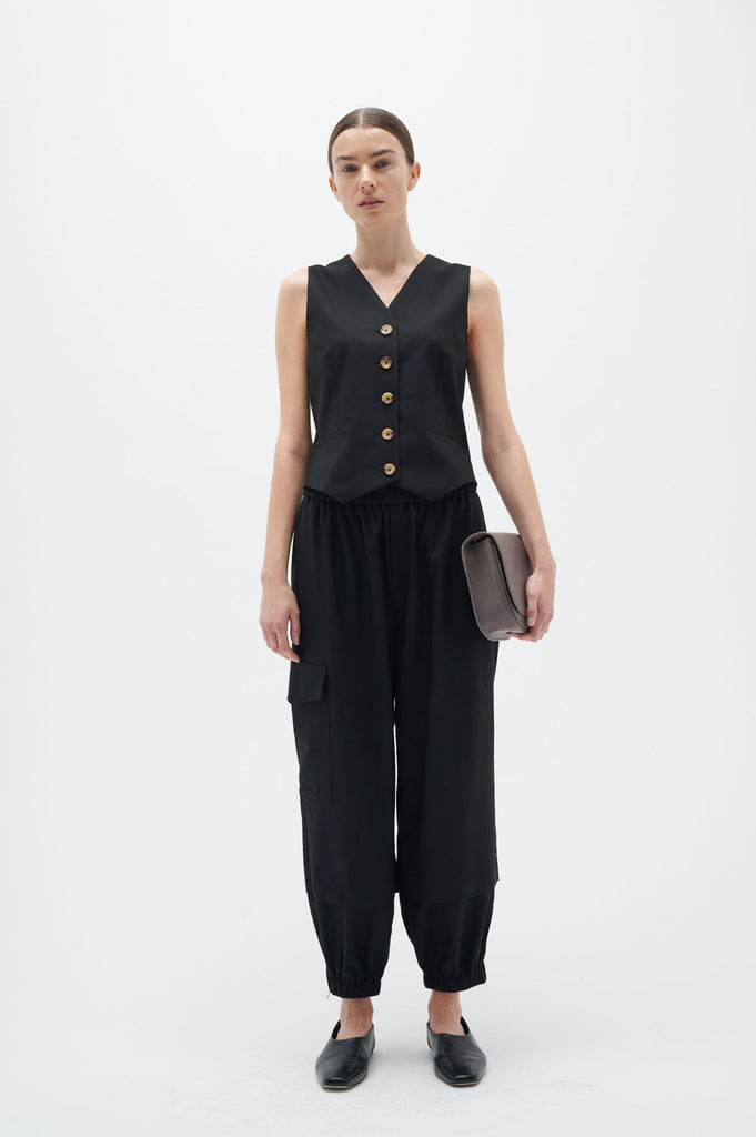 Pantalon cargo noir InWear chez Jupon Pressé, Québec, Canada