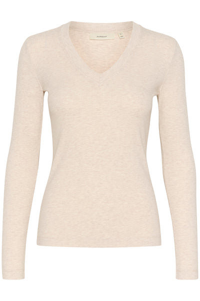 Tee-shirt col V à manches longues Dagna ecru InWear Québec, Canada