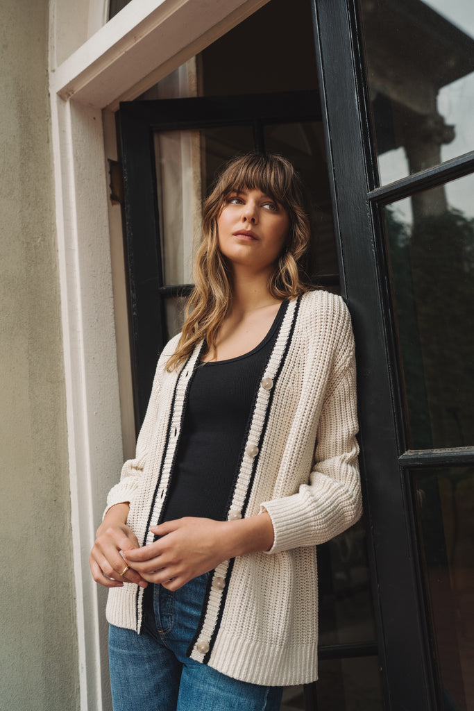 Cardigan Viola Gentle Fawn Québec, Canada