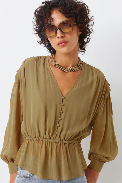 Blouse fluide col V Linsay Suncoo Québec, Canada