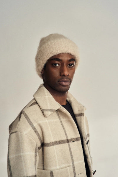 Bonnet en mohair doux Cloud avoine Heirloom Québec, Canada