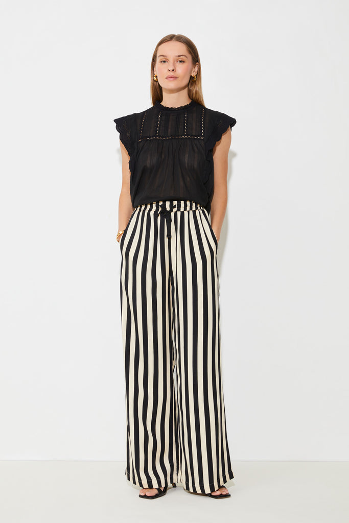 Jerry Pantalon large fluide à rayures Suncoo Québec, Canada