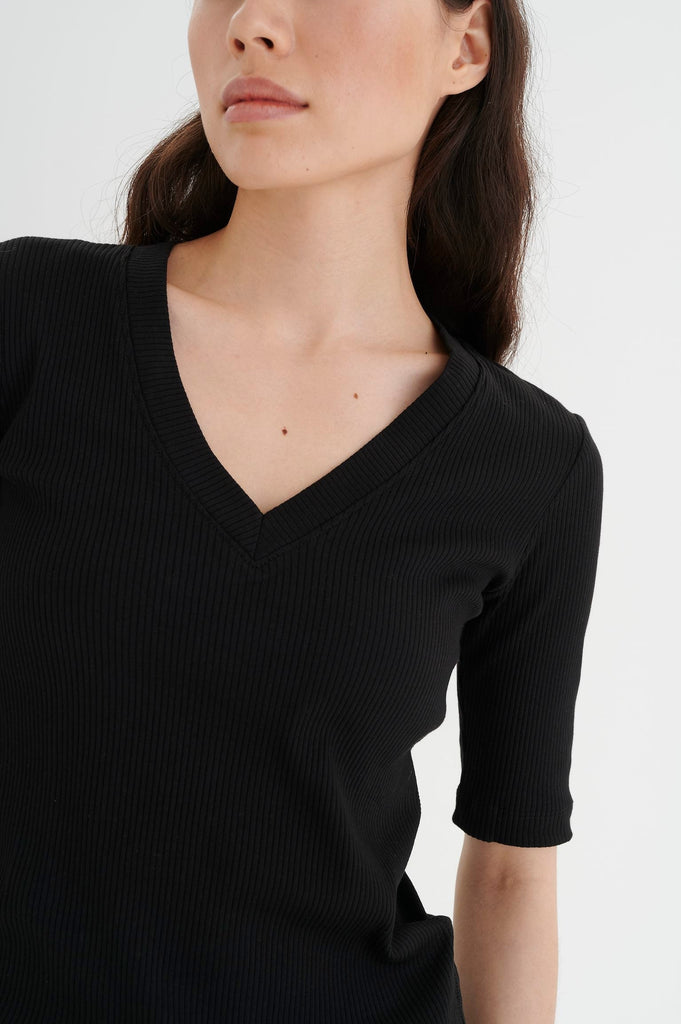 Tee-shirt noir femme