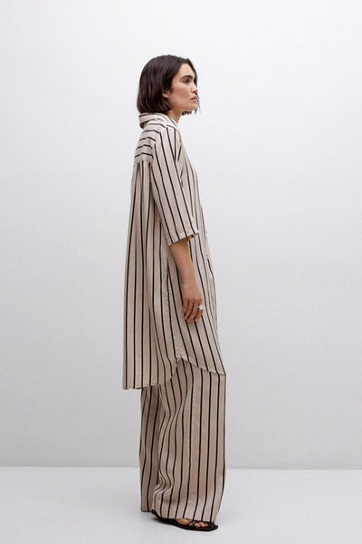 Robe en lyocell col chemise écru Yerse Québec, Canada