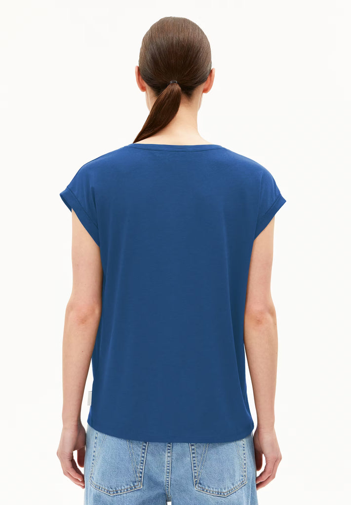 t-shirt bleu foncé femme