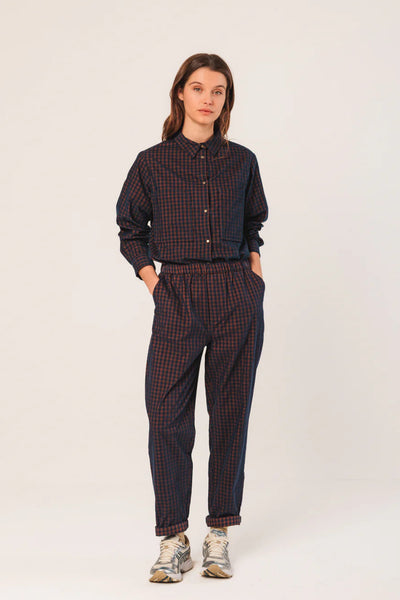 Pantalon élastiqué en micro velours côtelé vichy Indi & Cold Québec, Canada