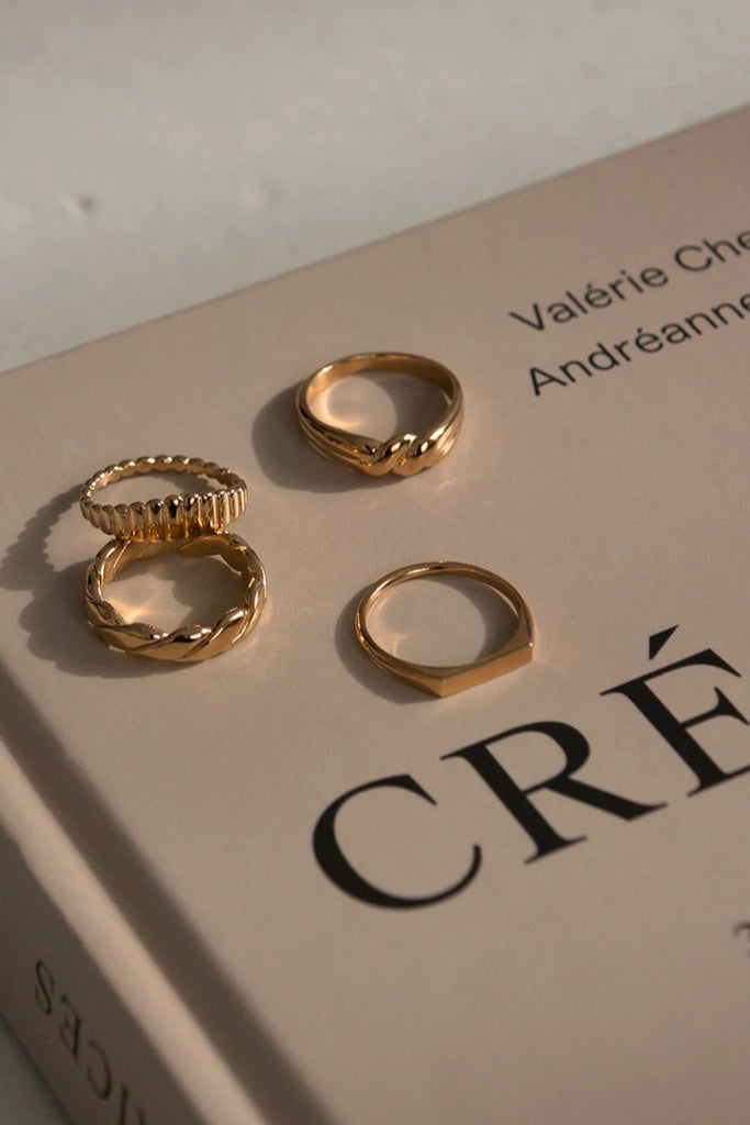 Bague Fuso - or WELLDUNN | Jupon Pressé, Québec, Canada