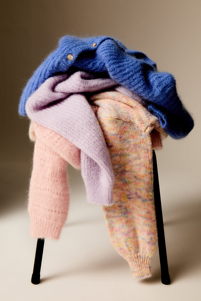 Laine, cachemire, mohair, alpaga, kid mohair, baby alpaga, laine biologique chez Jupon Pressé, Québec