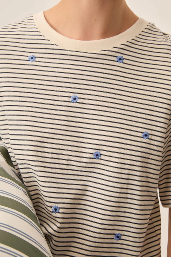 Tee-shirt Josef marine / ciel Des Petits Hauts Québec, Canada