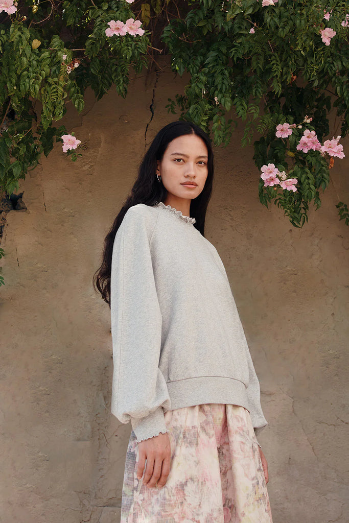 Sweatshirt Yaelle gris chiné Des Petits Hauts Québec, Canada