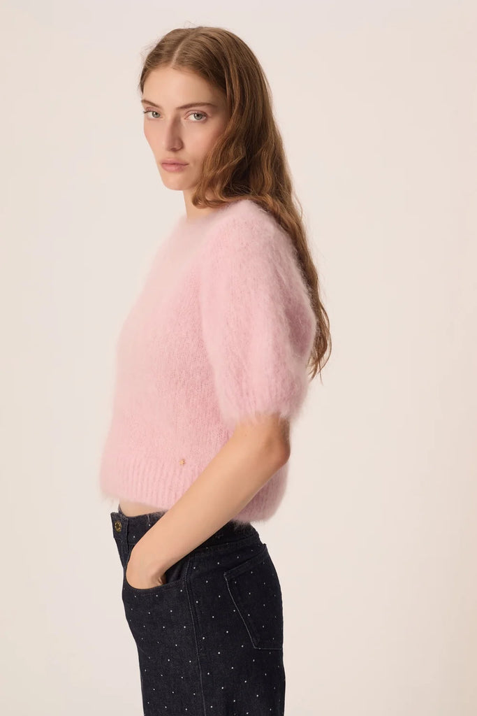 Pull manches courtes en Kid Mohair et laine mérinos Des Petits Hauts Québec, Canada