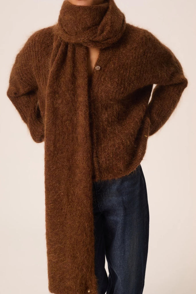 Écharpe longue Kid Mohair et laine mérinos Alouette Des Petits Hauts Québec, Canada