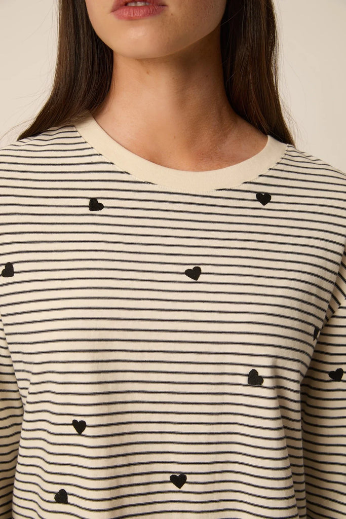 Tee-shirt Joséphine coeur noir Des Petits Hauts Québec, Canada