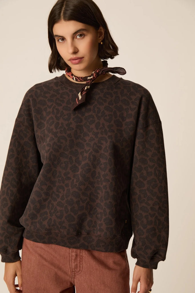 Sweat shirt Jacinthe leopard Des Petits Hauts Québec, Canada