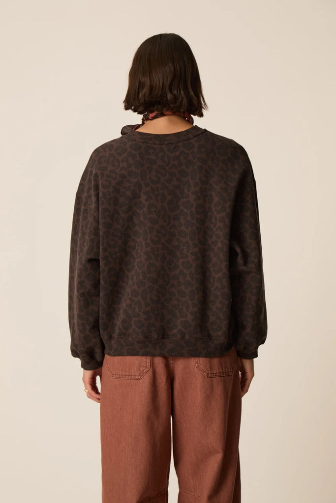 1H260229 Sweat shirt Jacinthe leopard Des Petits Hauts Québec, Canada