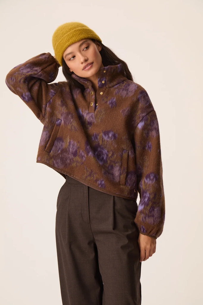 Veste maille Isidore - violet garden Des Petits Hauts Québec, Canada