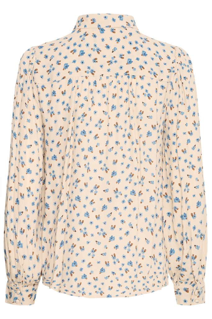 chemise fleurs automne