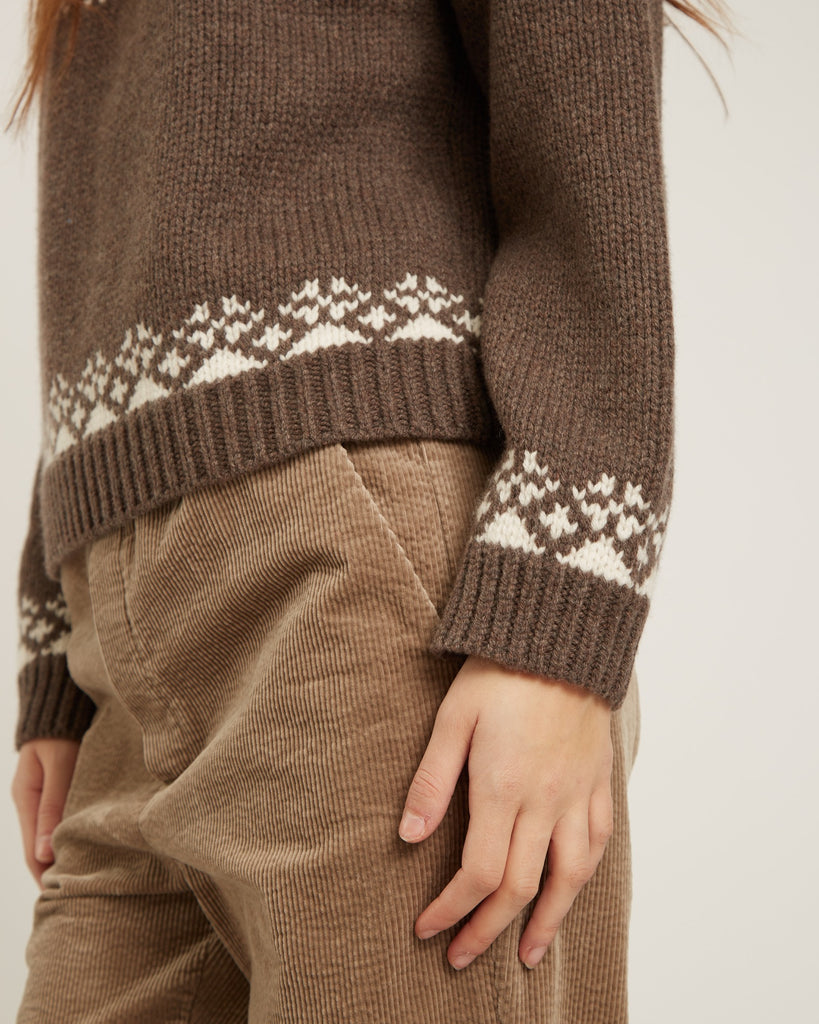 Pantalon en corduroy Nexo taupe Naïf Canada
