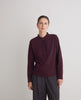 Tee-shirt 100% coton à volants aubergine Yerse Canada