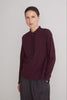 Tee-shirt 100% coton à volants aubergine Yerse Québec, Canada