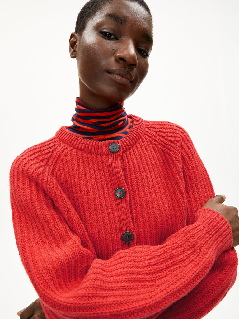 col roulé coton bio femme