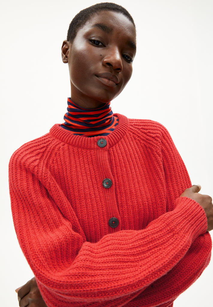 col roulé rayé femme