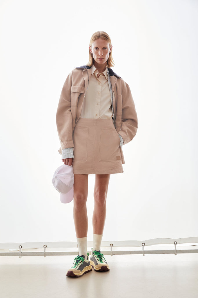 Jupe courte en coton Workwear true camel Armedangels Québec, Canada