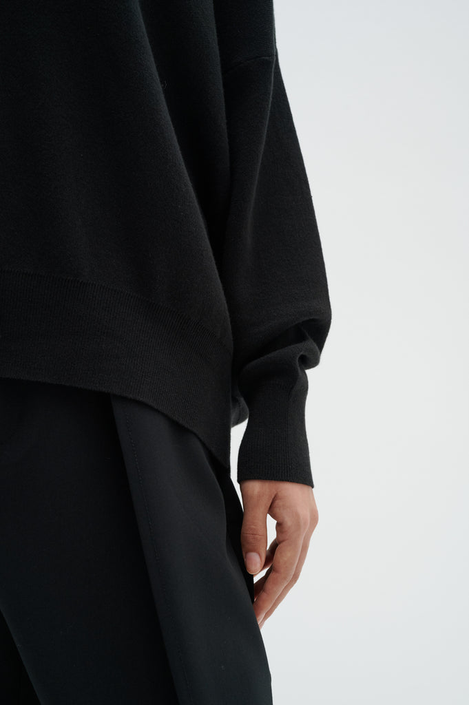 tricot 100% coton noir femme