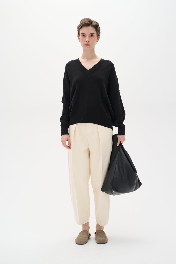 Pull noir femme