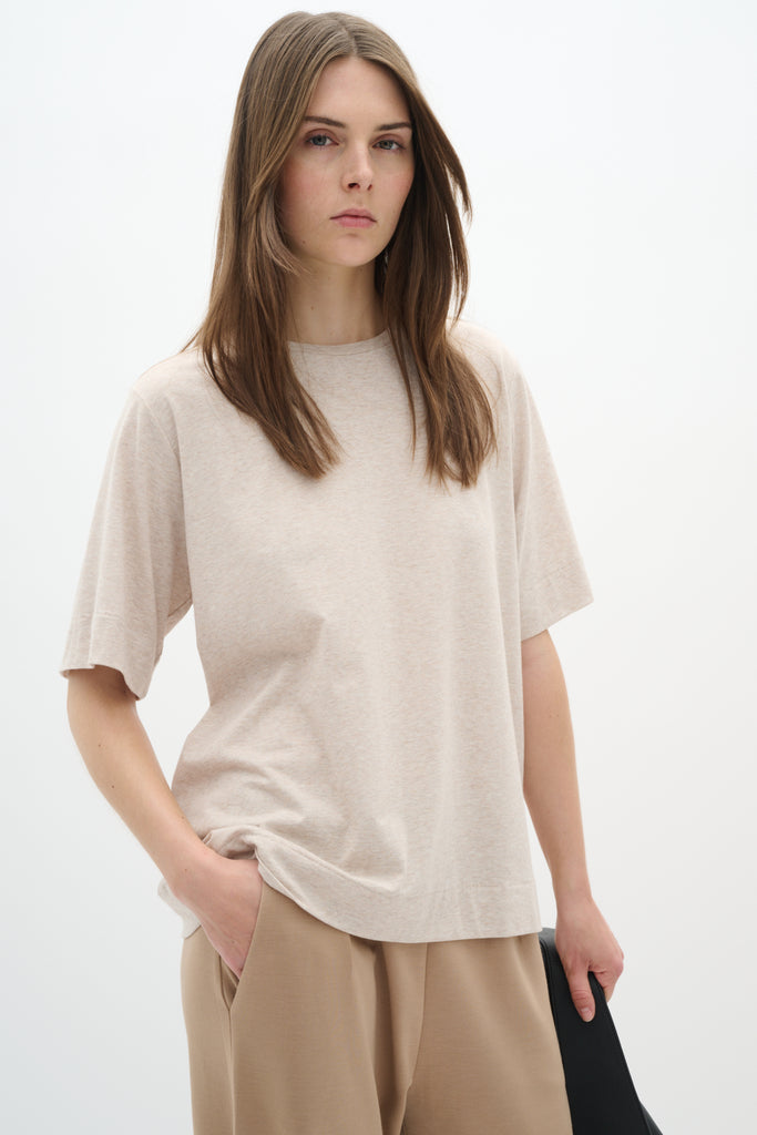 T-shirt UtaIW Base Boxy ginger root melange InWear Canada