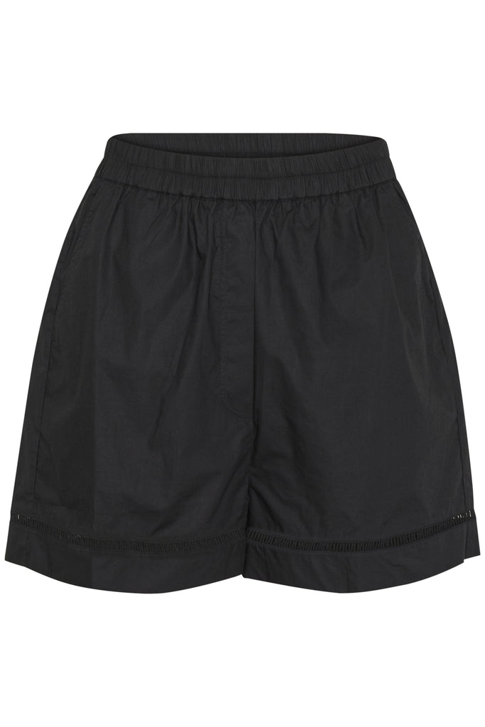 short noir en coton femme québec