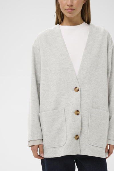 Cardigan long TwiggyIW new light grey melange InWear Québec, Canada