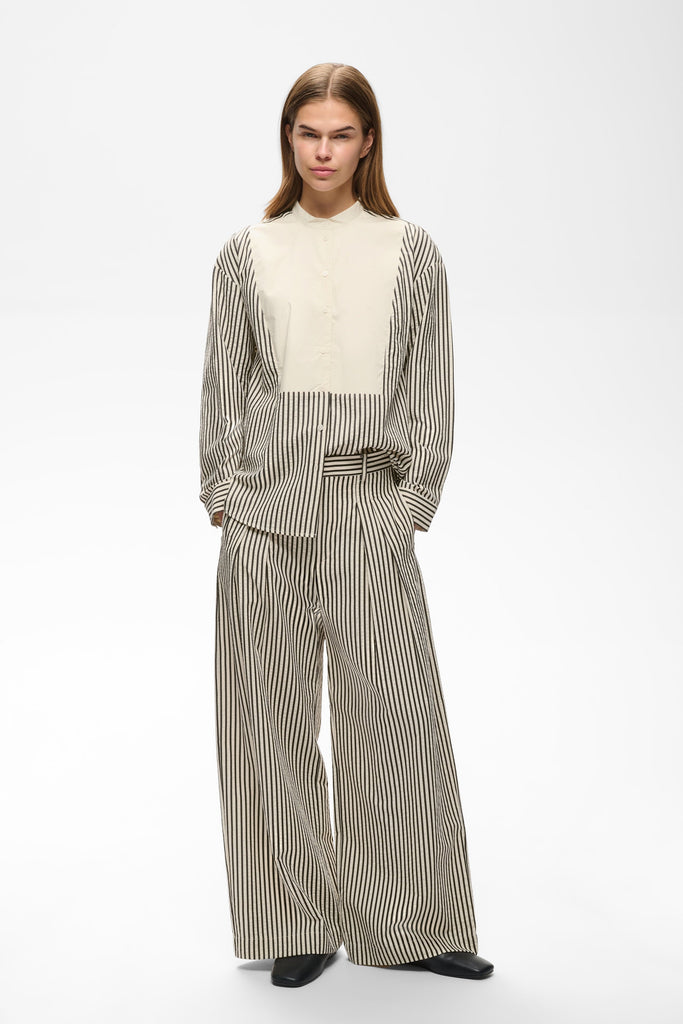 Pantalon léger à rayures GarboIW vanille / noir InWear Québec, Canada