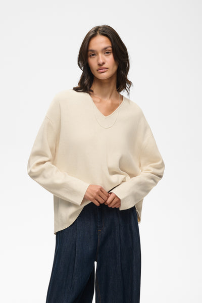 Pull ample avec col V TildaIW - ivoire InWear Québec, Canada