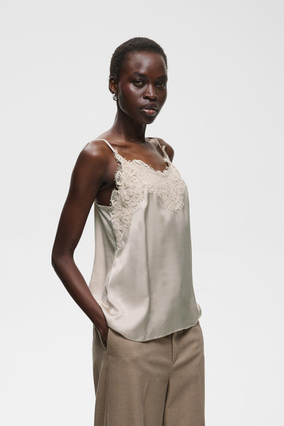 Camisole satinée à fines bretelles OrahIW brume InWear - Québec Canada