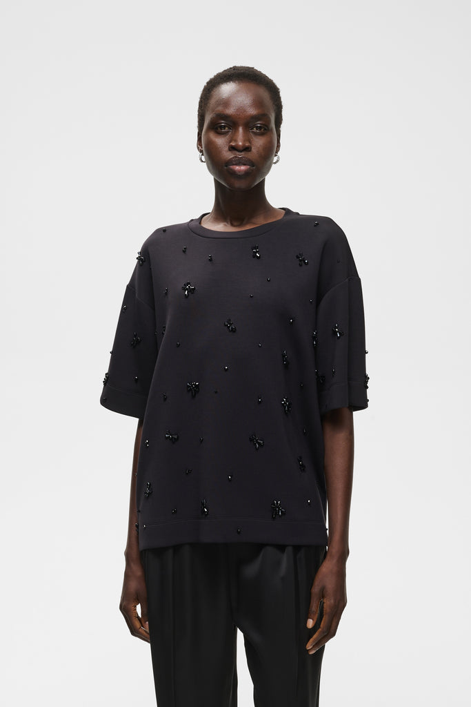 Tee-shirt oversize en modal BayaIW perlage noir InWear Québec, Canada