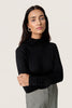 Tee-shirt col roulé noir femme Québec, Canada