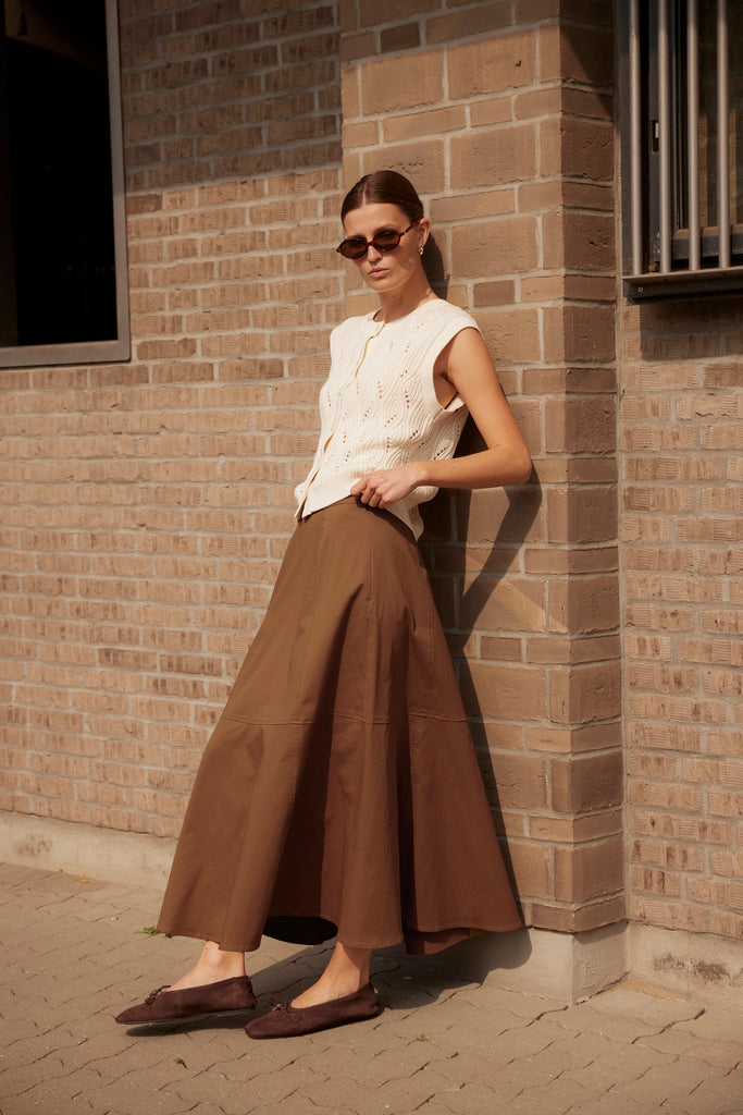 Débardeur en coton SLRava Nanna crème Soaked Québec Canada