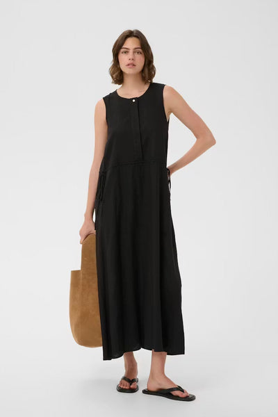 Robe longue en lin RowanIW - noir InWear Québec Canada