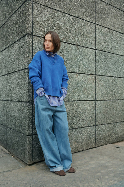 Pull col V en laine SLMoline Soaked Québec, Canada