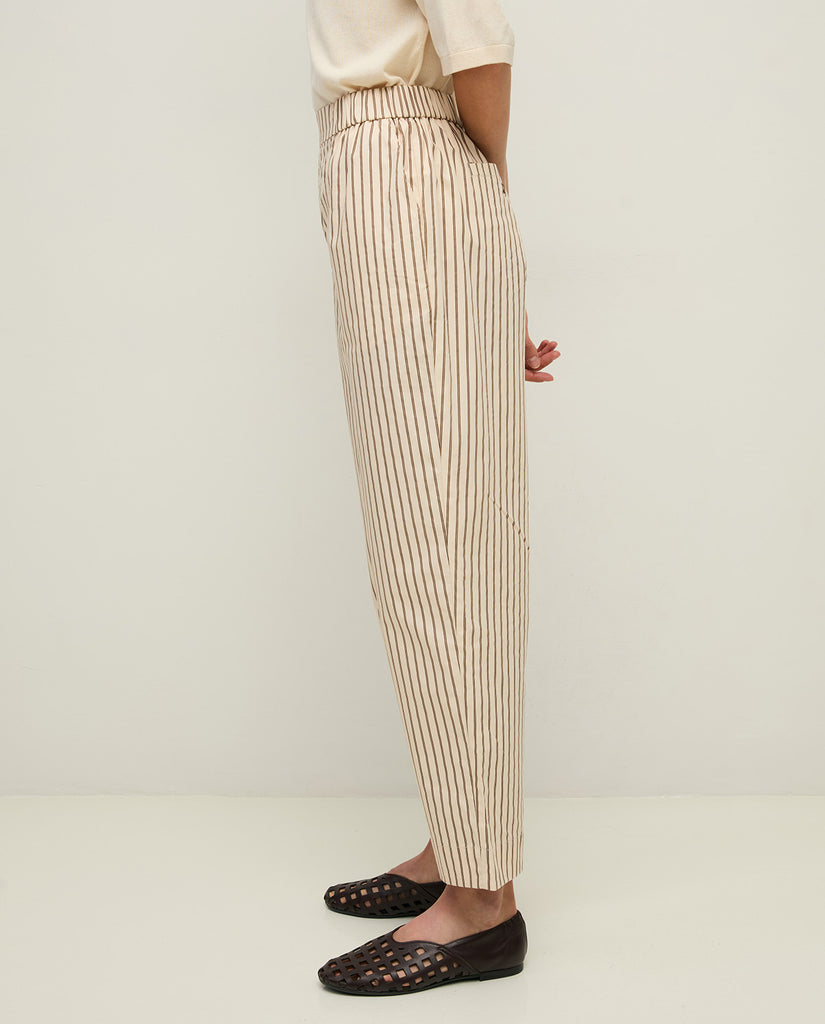 Pantalon rayé en popeline de coton Yerse Québec, Canada