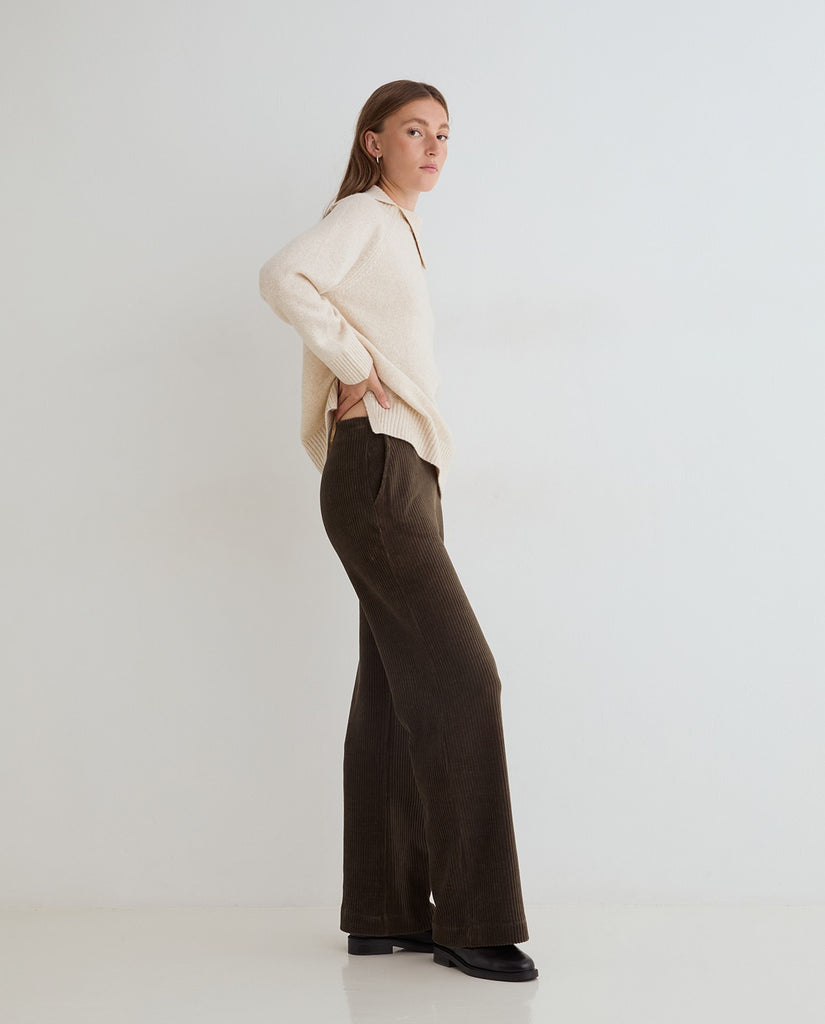 Pantalon en velours côtelé kaki Yerse Québec, Canada