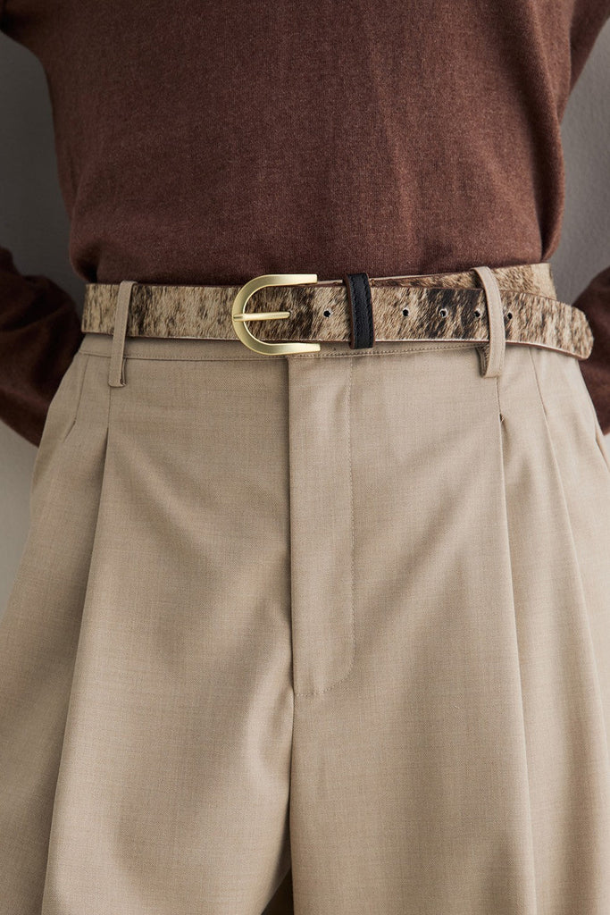 Ceinture en cuir effet poney Yerse Québec, Canada