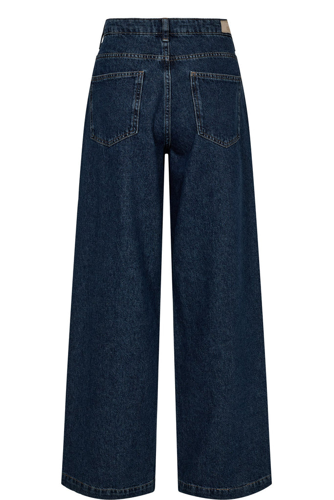 Jean bleu foncé jambes larges femme Québec, Canada