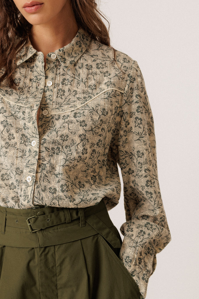Chemise Western fleurs Indi and Cold Québec, Canada