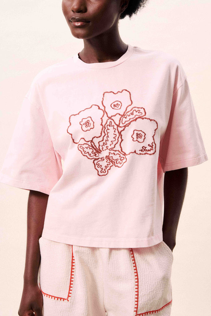 Tee-shirt Lolite rose pâle FRNCH Québec, Canada